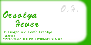 orsolya hever business card