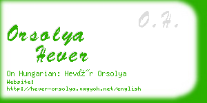 orsolya hever business card